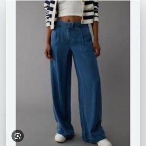 American Eagle Dreamy Drape High Waist Wide Leg Trouser